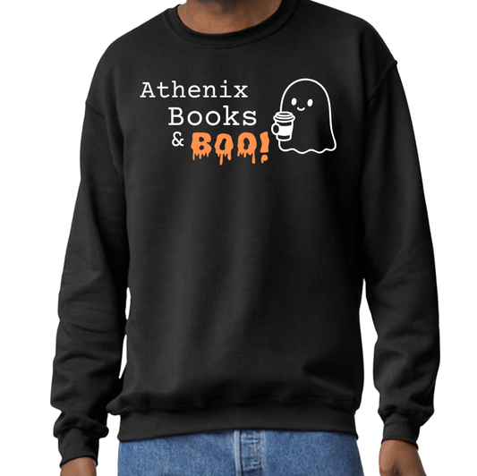 Athenix “Books & Boo” Cozy Sweatshirt – Limited Edition Fall Drop