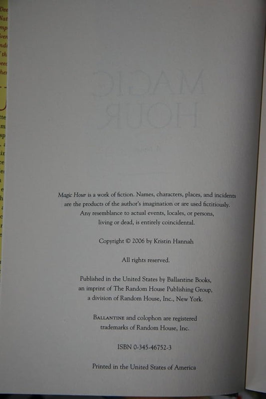 Magic Hour: A Novel cover image