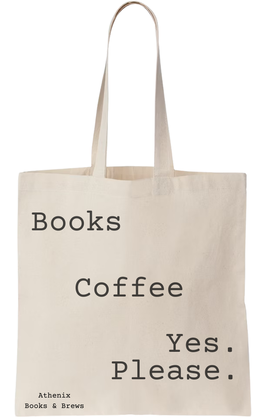 Books. Coffee. Yes Please. Tote Bag